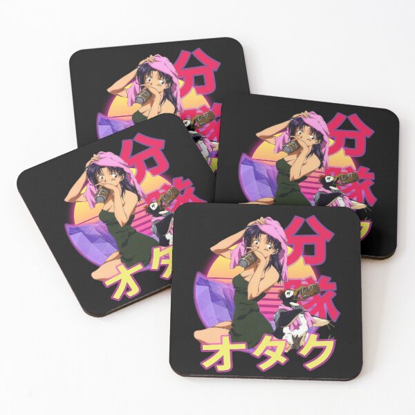 Item preview, Misato Katsuragi Retro Sunset Design designed and sold by Wafusaurus.