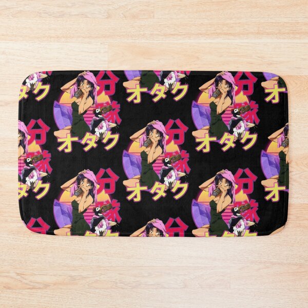 Artikelvorschau, Misato Katsuragi Retro-Sonnenuntergang-Design entworfen und verkauft von Wafusaurus.