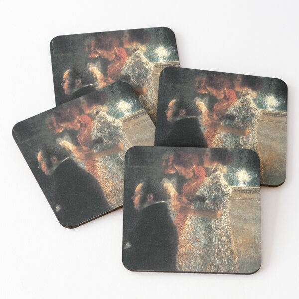 Item preview, Gustav Klimt's Schubert at the Piano II (1899)  designed and sold by BossyCatHome.