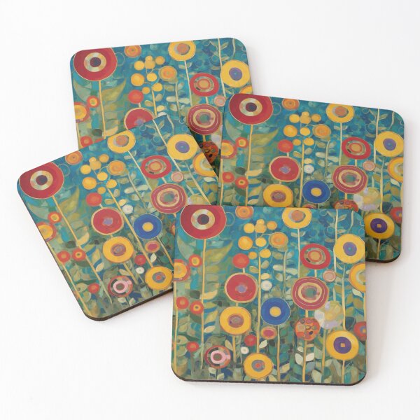 Item preview, Colorful Abstract Flower Garden After Klimt designed and sold by Vicky Brago-Mitchell®.