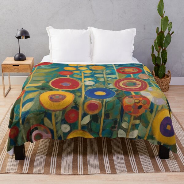 Item preview, Colorful Abstract Flower Garden After Klimt designed and sold by Vicky Brago-Mitchell®.