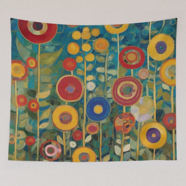 Item preview, Colorful Abstract Flower Garden After Klimt designed and sold by Vicky Brago-Mitchell®.