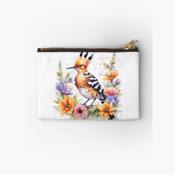Item preview, Cute Hoopoe and flowers designed and sold by Bilisik.
