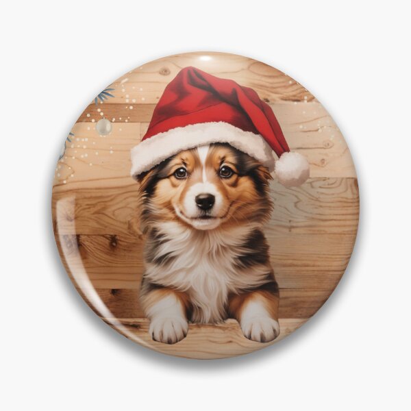 Item preview,  Christmas with Sheltie: The Gentle Alertness of Wood (Pyro Pets Art - 223) designed and sold by pyropetsart.