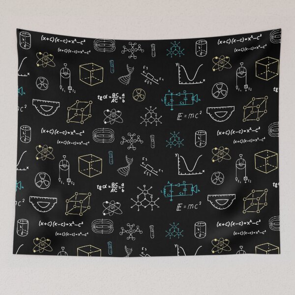 Item preview, Physics sketch pattern designed and sold by Dreamforia.