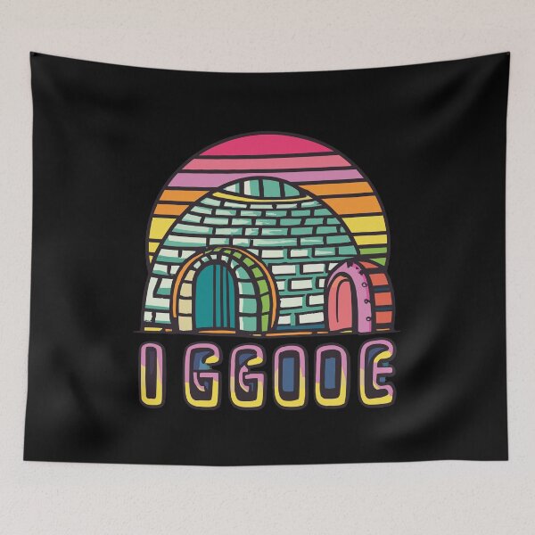 Item preview, Igloo - children having fun in the snow designed and sold by desinganddecor.
