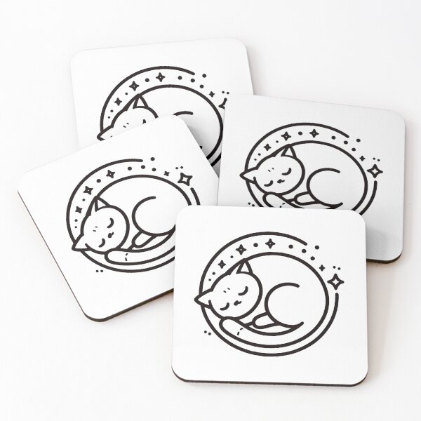 Item preview, Sleeping Cat in the Sky designed and sold by DeeGeeArrt.