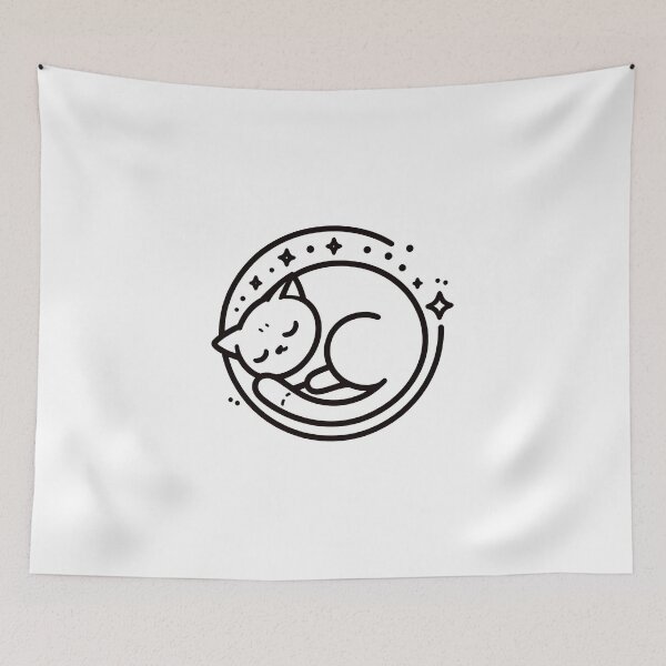 Item preview, Sleeping Cat in the Sky designed and sold by DeeGeeArrt.