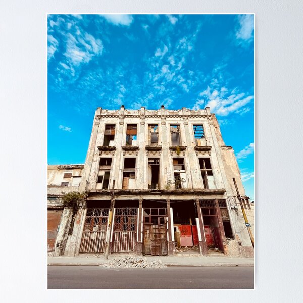 Building on Calle Egido, Havana. Poster