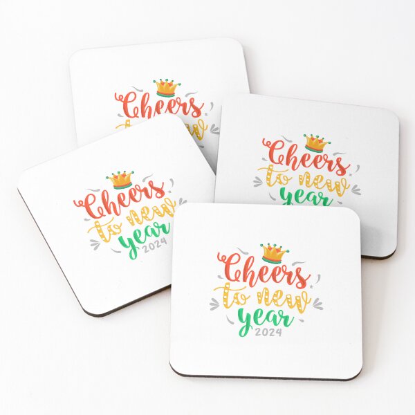 Item preview, cheers, cheerstonewyear, 2024, newyearcelebrations, crown, newstart, resolution, newyearresolution, designed and sold by Designstation74.