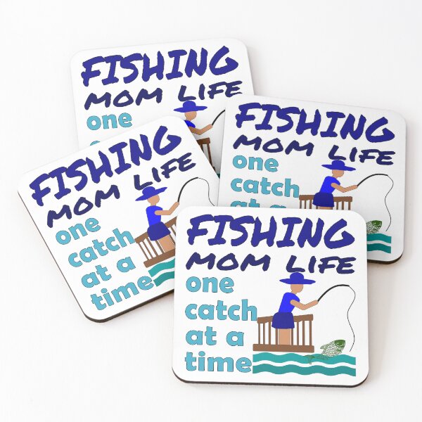 Item preview, Fishing Mom Life, one catch at a time. Girl, Woman, daughter, Mom Fishing,  designed and sold by Verle-art.