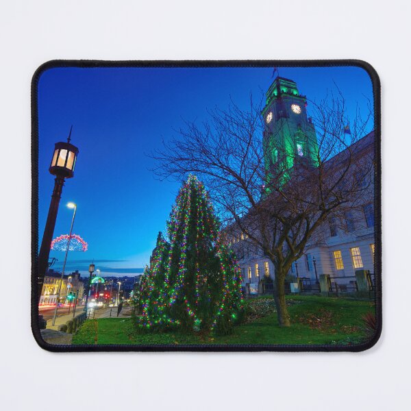 Item preview, Barnsley Town Hall at Christmas designed and sold by Alisonchambers2.