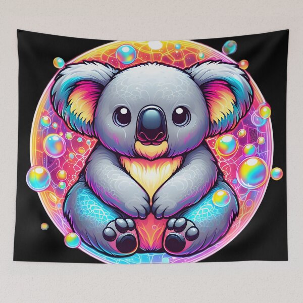 Item preview, Prismatic Dreams: Koala's Cosmic Holograph designed and sold by AI-Only Creations.