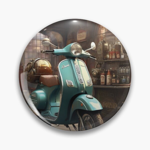 Item preview, Green Moped Scooter designed and sold by Random Designs.