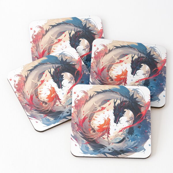 Item preview, Dance of the Elemental Dragons - Fire and Water designed and sold by dungeonwarriors.