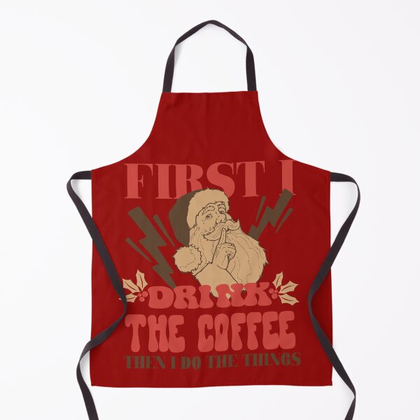 Item preview, Santa Barista Christmas routine. First I drink the coffee, then I do the things. designed and sold by VieBelieve.