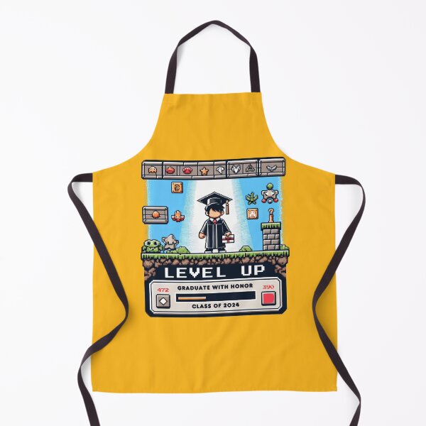 Item preview, Pixel Perfect Grad: Level Up - Class of 2024 designed and sold by Upetees.