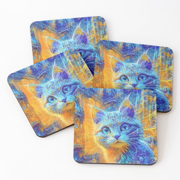 Item preview, Abstractions of abstract abstraction of cat. DeepDream #9952532215775 designed and sold by blackhalt.