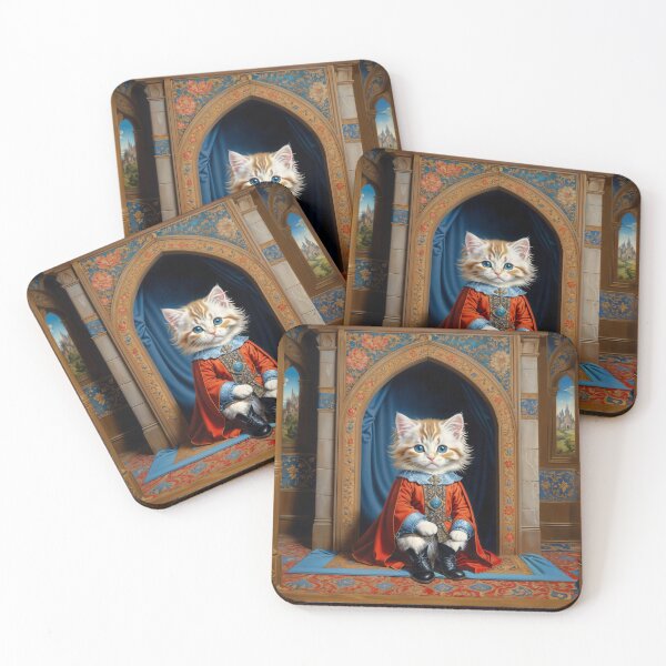 Item preview, Cat in retro costume designed and sold by AnnArtshock.