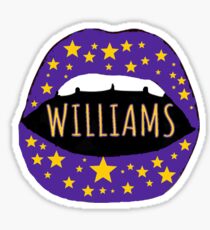 Williams College Lips Star Design Sticker