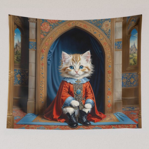 Item preview, Cat in retro costume designed and sold by AnnArtshock.