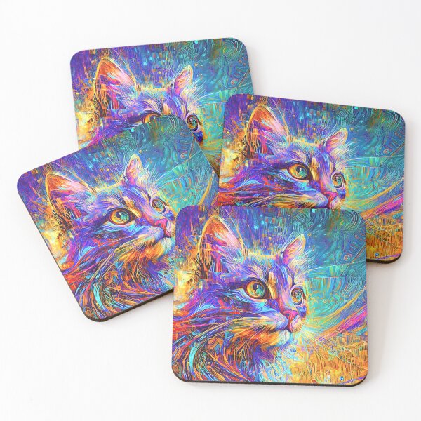 Item preview, Abstractions of abstract abstraction of cat. DeepDream #3283983236734 designed and sold by blackhalt.