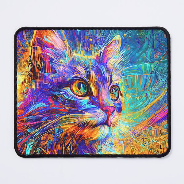 Item preview, Abstractions of abstract abstraction of cat. DeepDream #3283983236734 designed and sold by blackhalt.