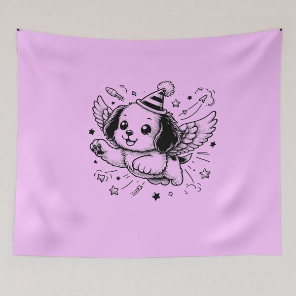 Item preview, Flying Party Dog designed and sold by SnuggleSafari.