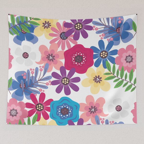 Item preview, Pastel flowers pattern designed and sold by Dreamforia.