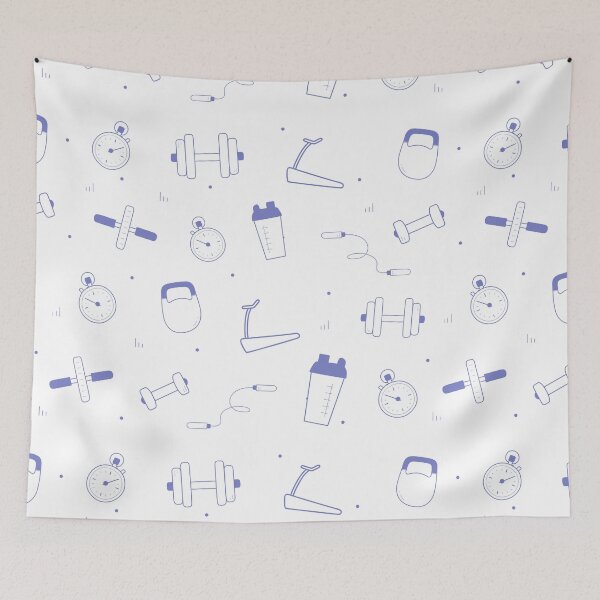 Item preview, Hit the gym pattern designed and sold by Dreamforia.
