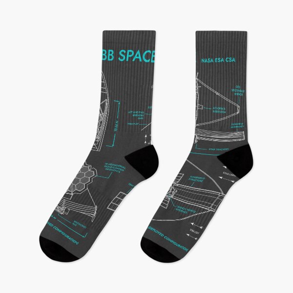 Item preview, James Webb Space Telescope (Grey and Turquoise Blueprint) designed and sold by BGALAXY.