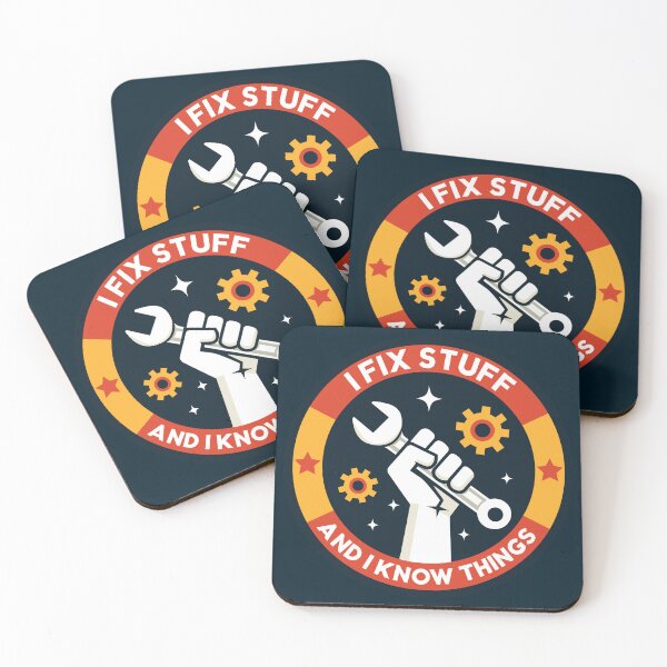 Item preview, I Fix Stuff and I Know Things designed and sold by TeaTimeTales.