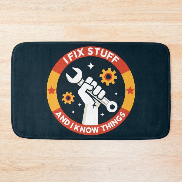 Item preview, I Fix Stuff and I Know Things designed and sold by TeaTimeTales.