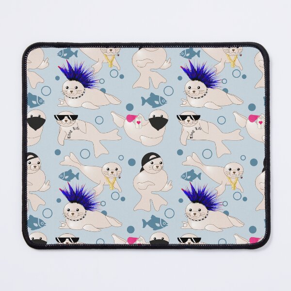 Item preview, cheeky seal pattern designed and sold by experimentons.