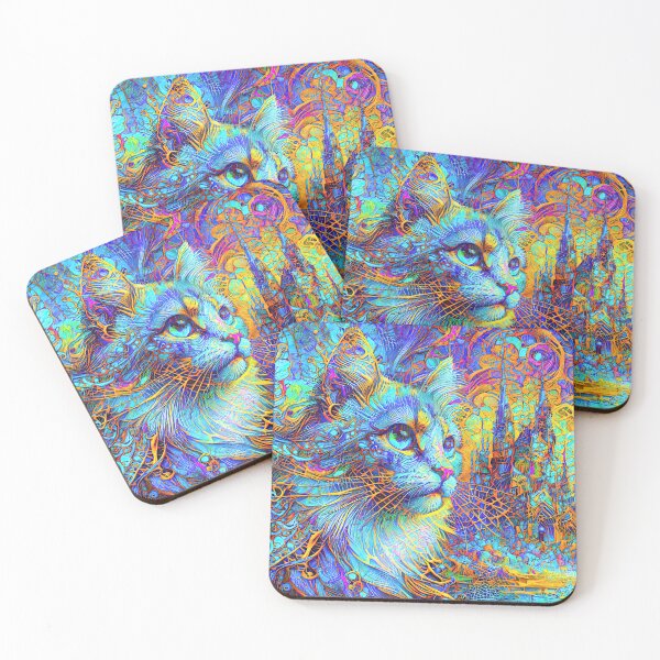 Item preview, Abstractions of abstract abstraction of cat. DeepDream #6616322053830 designed and sold by blackhalt.