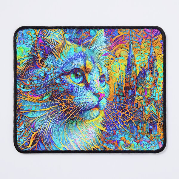 Item preview, Abstractions of abstract abstraction of cat. DeepDream #6616322053830 designed and sold by blackhalt.