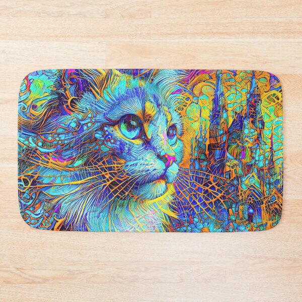 Item preview, Abstractions of abstract abstraction of cat. DeepDream #6616322053830 designed and sold by blackhalt.