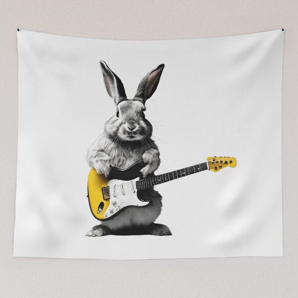 Item preview, Musician Animals Orchestra Rabbit Guitarist designed and sold by joyfulcow.