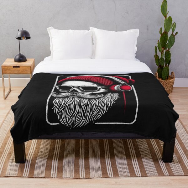 Item preview, “Vintage Vibes: The Bearded Skull in Red Beanie Jams!” designed and sold by Aroncross111.