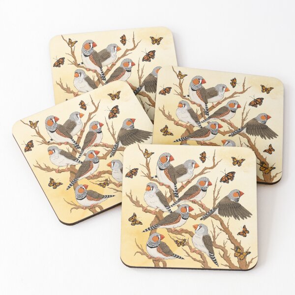 Item preview, Zebra Finches Flight designed and sold by Marta Tesoro.