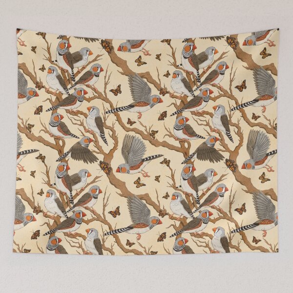 Item preview, Zebra Finches Flight designed and sold by Marta Tesoro.