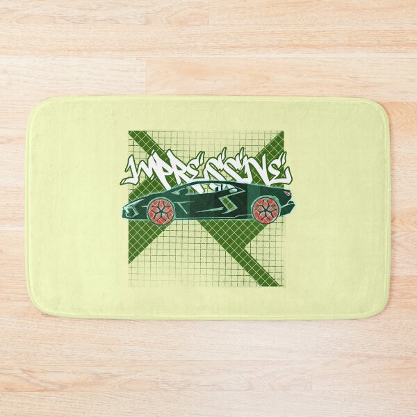 Item preview, Green Grid Delight: Unique Car Art designed and sold by Stipper Store.