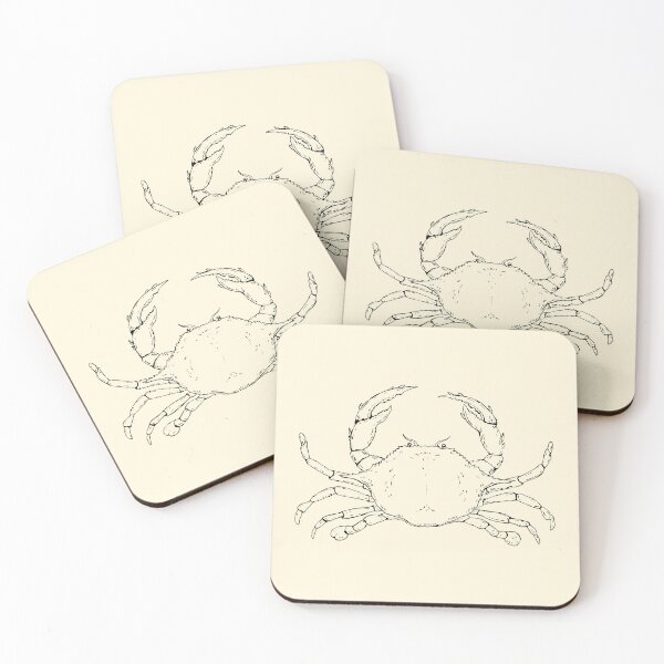 Item preview, Crab Line Art : Marine Crustacean  designed and sold by rnmarts.