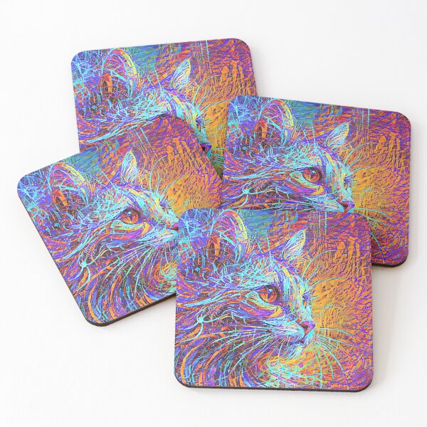 Item preview, Abstractions of abstract abstraction of cat. DeepDream #9384689989520 designed and sold by blackhalt.