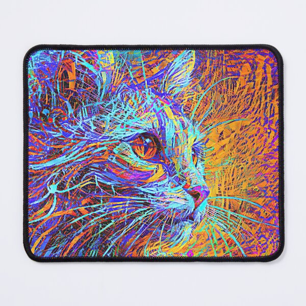 Artikelvorschau, Abstraktionen der abstrakten Abstraktion der Katze. DeepDream #9384689989520 entworfen und verkauft von blackhalt.