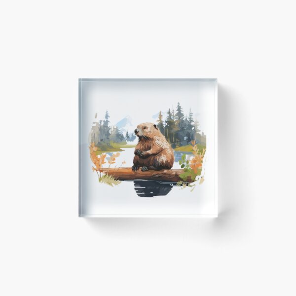 Item preview, Beaver painting style designed and sold by apseen.