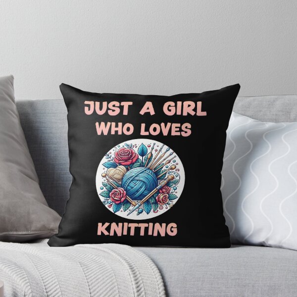 Item preview, Sólo una chica a la que le encanta tejer. designed and sold by HeadTurningArt.