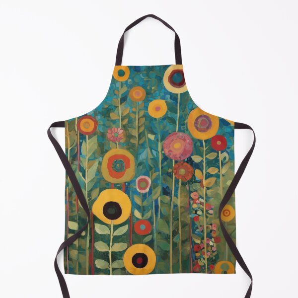 Item preview, Colorful Abstract Flower Garden Landscape After Klimt designed and sold by Vicky Brago-Mitchell®.