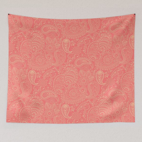 Item preview, Peach Fuzz Paisley Love designed and sold by Marla-und-Bob.