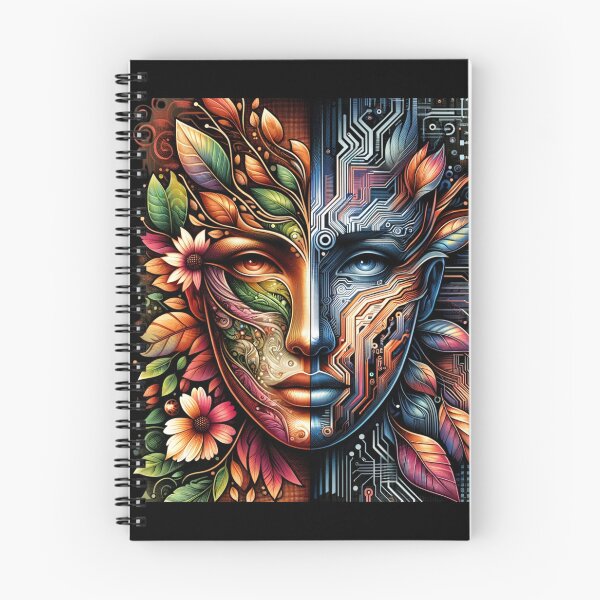 Item preview, Nature and Technology Harmony - Dual Face Art Print designed and sold by ChromaticBlend.